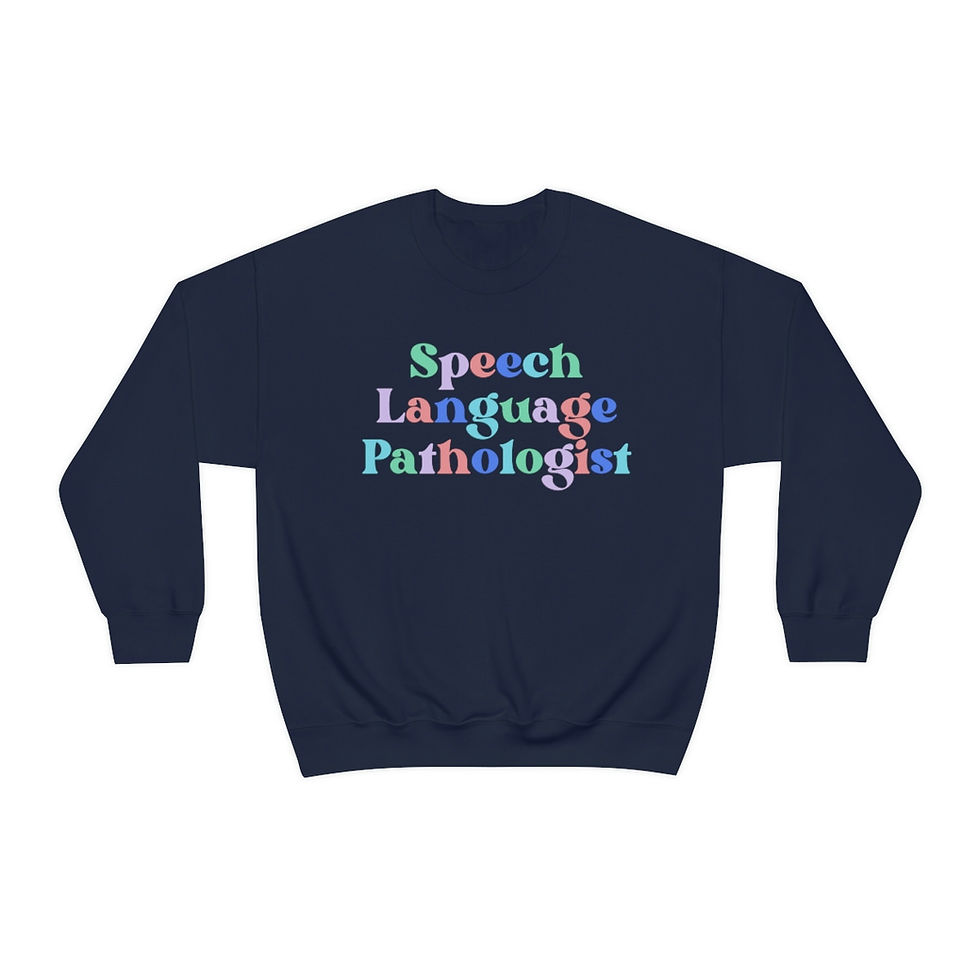 Thumbnail: Speech Language Pathologist Colorful Unisex Heavy Blend Crewneck Sweatshirt