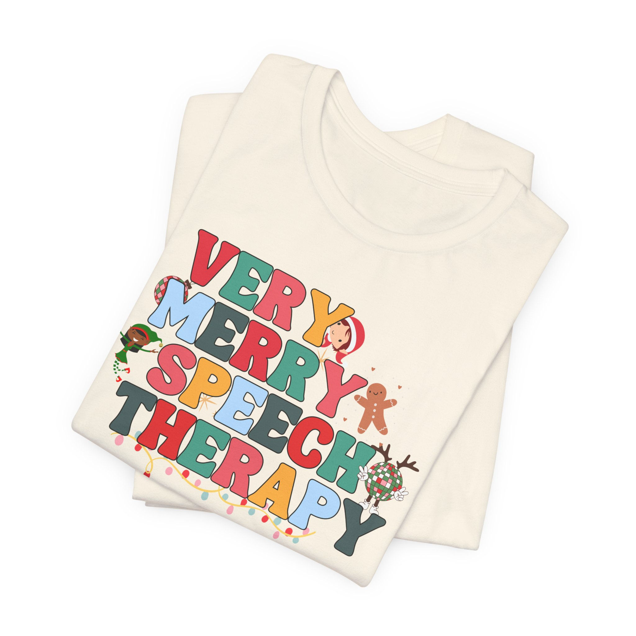 Very Merry Speech Therapy Unisex Jersey Short Sleeve Tee