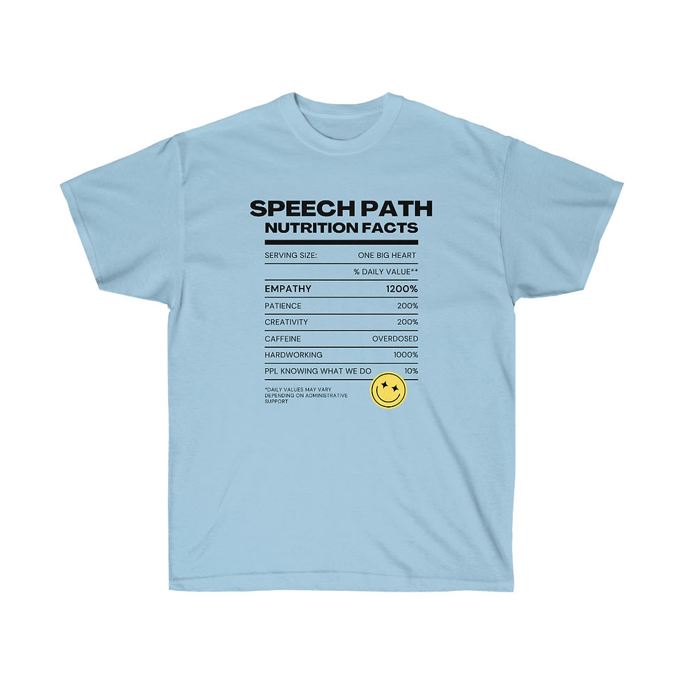 Thumbnail: Speech Path Nutrition Facts Unisex Ultra Cotton Tee