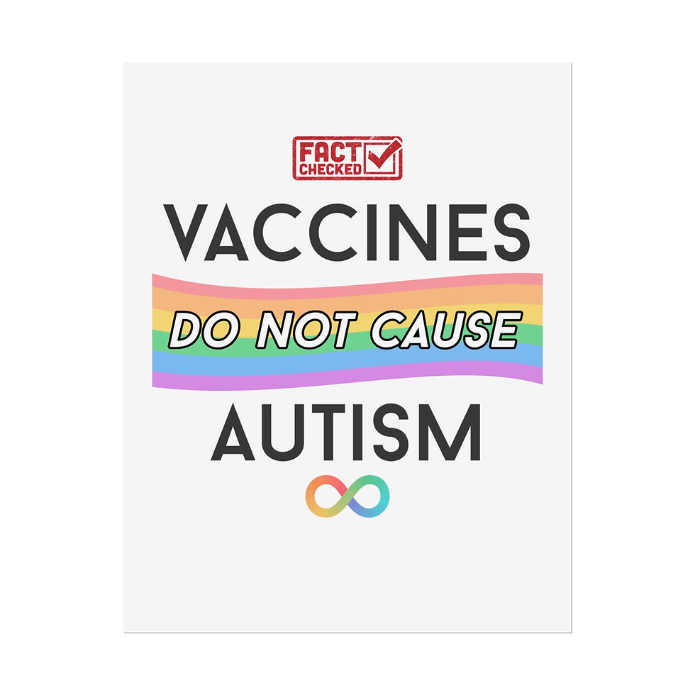 Thumbnail: Vaccines Do Not Cause Autism Professional Poster