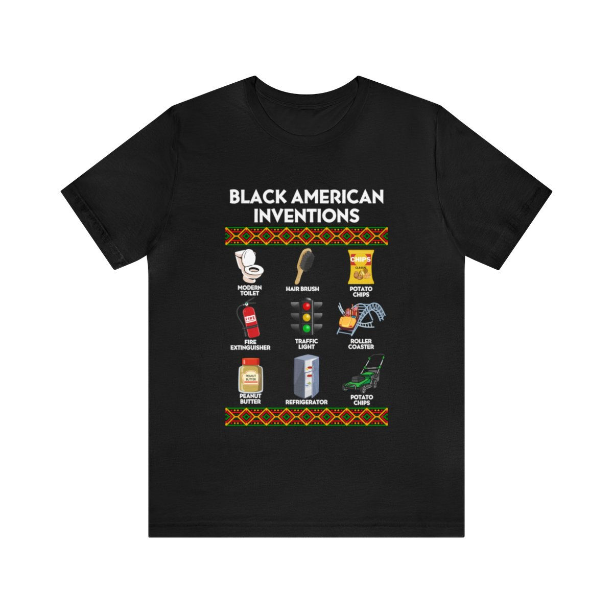 Black American Inventions Bella Canvas Unisex Jersey Short Sleeve Tee