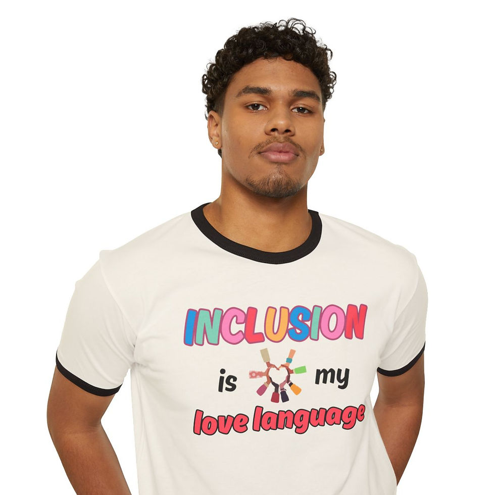 Thumbnail: Inclusion is my Love Language Ringer T-Shirt
