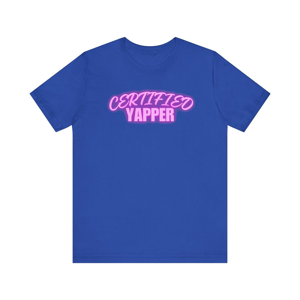 Thumbnail: Certified Yapper Unisex Short Sleeve Tee,