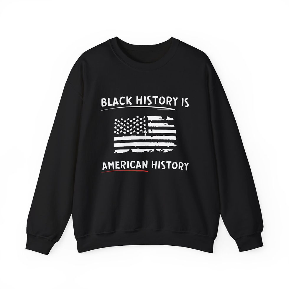 Thumbnail: Black History is American History Unisex Heavy Blend™ Crewneck Sweatshirt