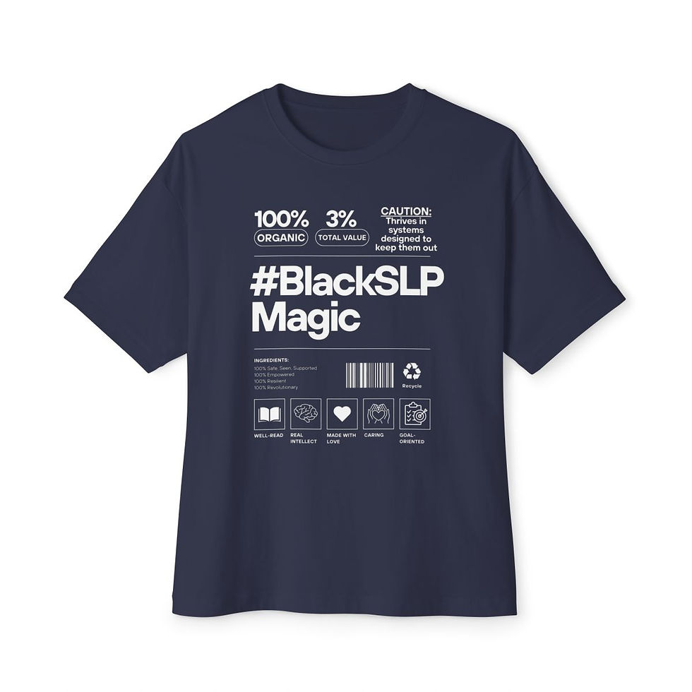 Thumbnail: Black SLP Magic Ingredients Oversized Unisex Boxy Tee
