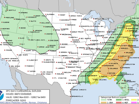Severe Weather Potential Monday Afternoon