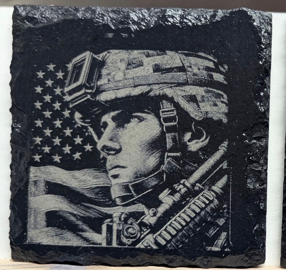 Thumbnail: Engraved slate coasters