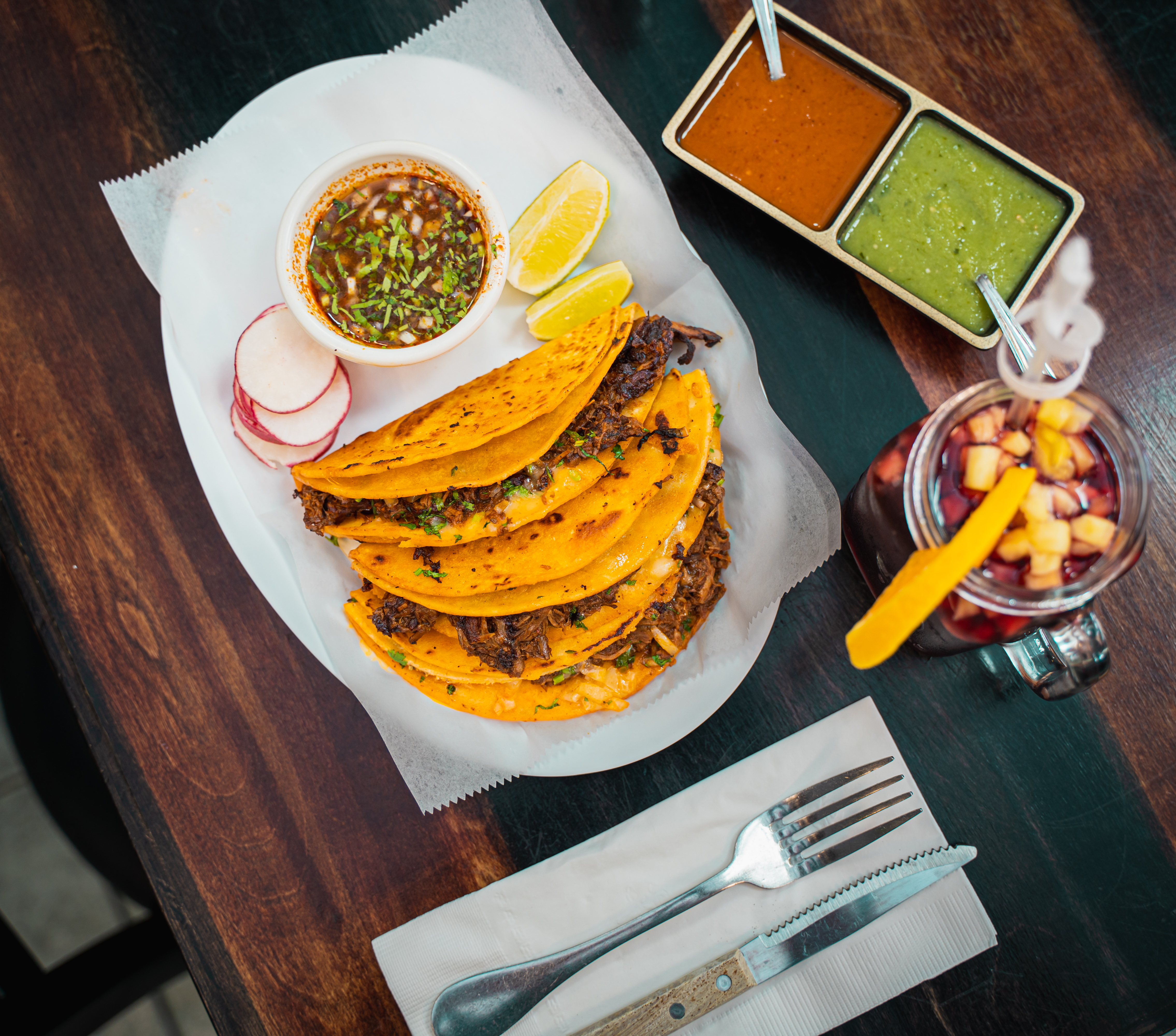 Arranged Food and Objects