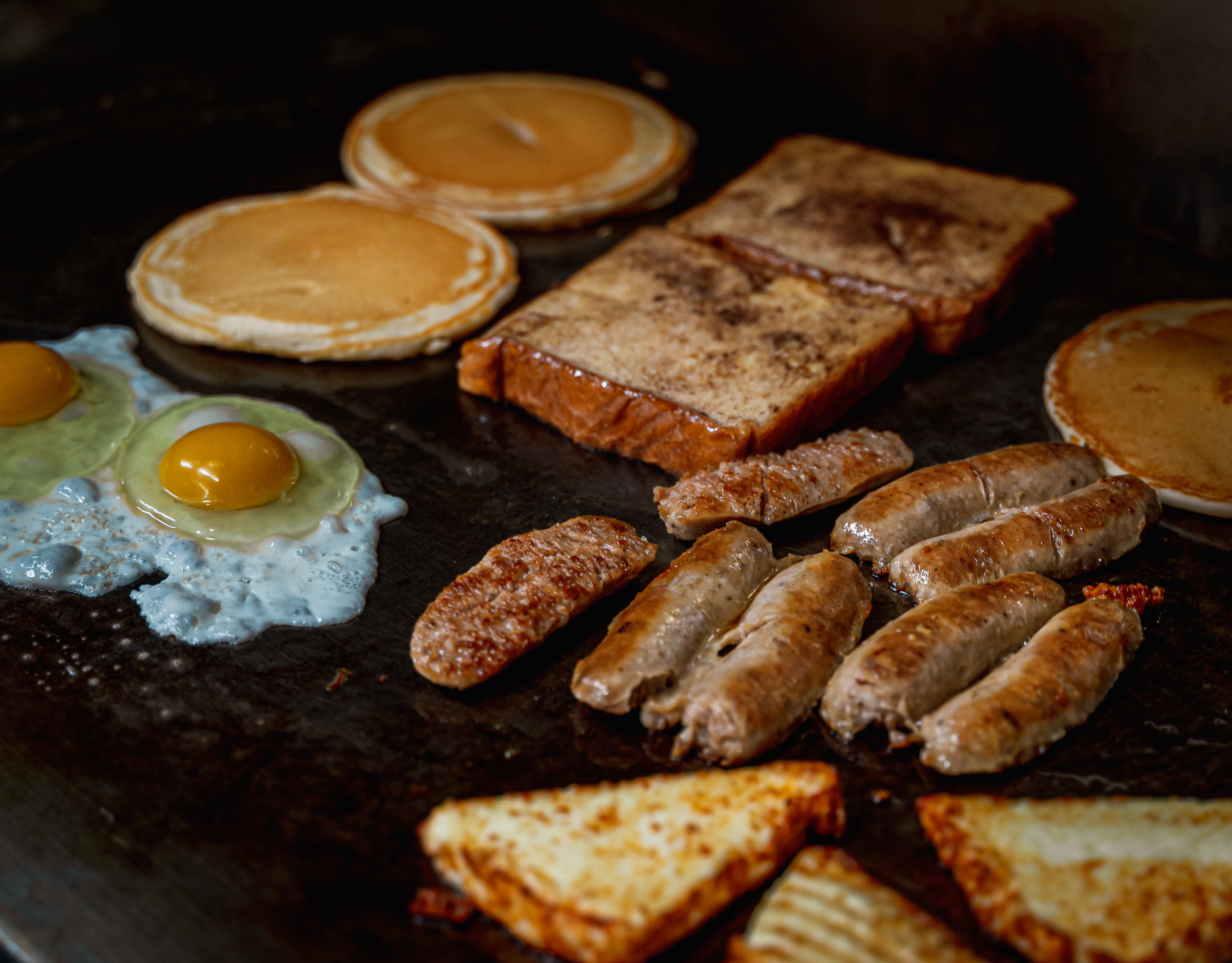 Arranged Food and Objects