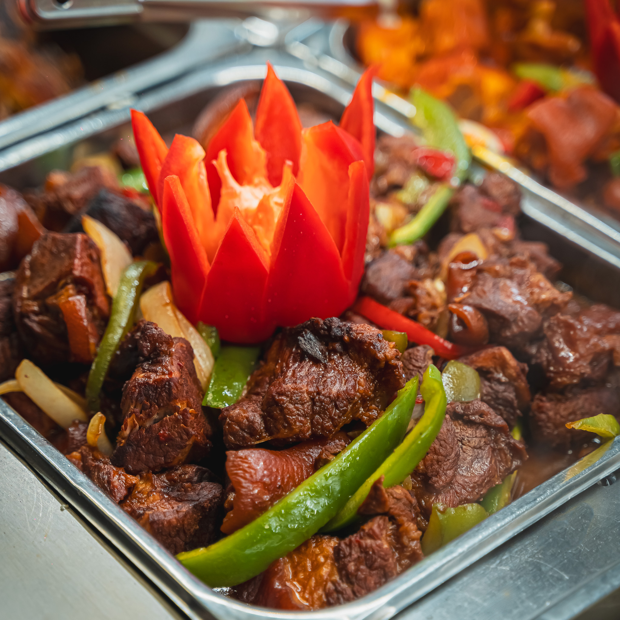 Arranged Food and Objects