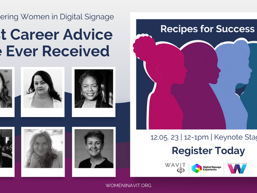WAVIT Invites You to Attend 'Recipes for Success' Luncheon: Empowering Women in Digital Signage