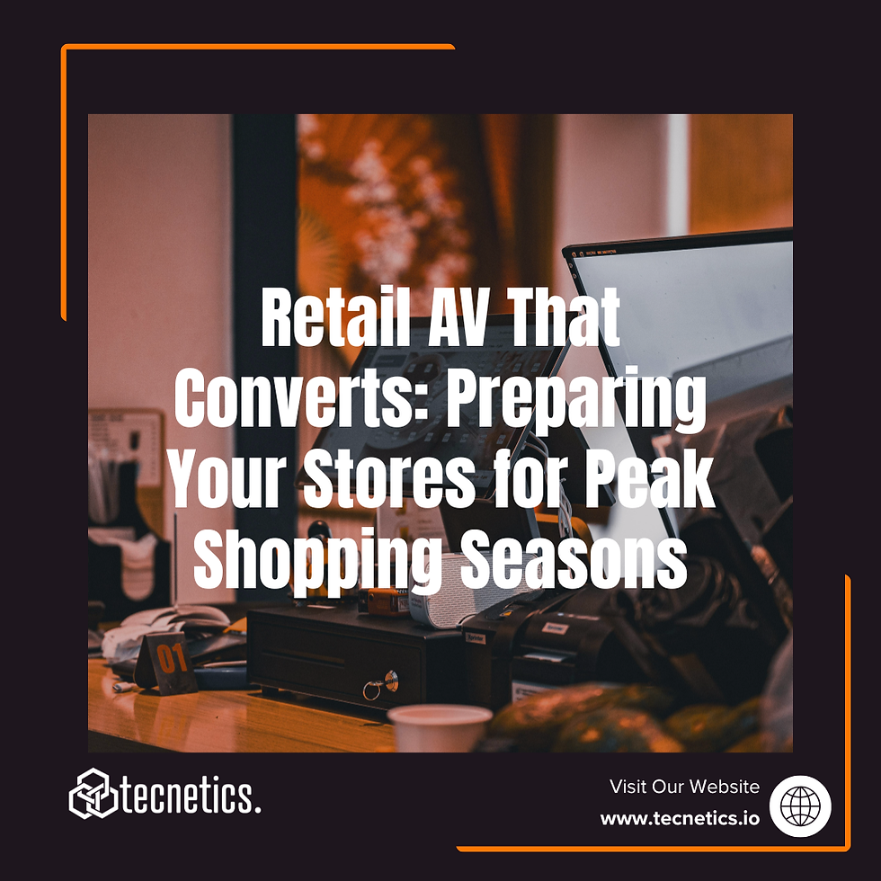 The Retail AV Checklist for Peak Shopping Season Success