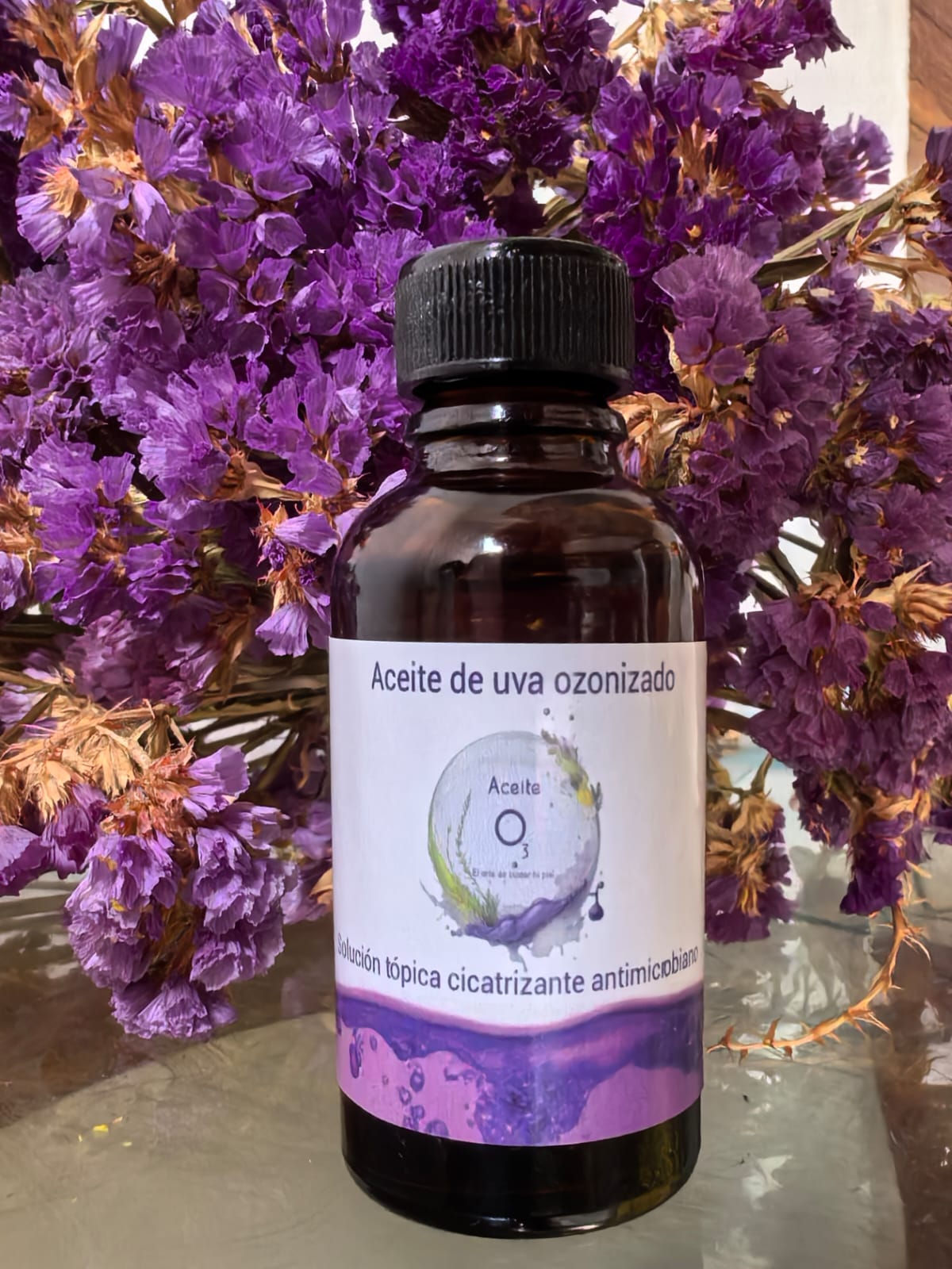 Aceite de uva ozonizado