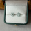 Thumbnail: Mini Light Sky Blue Flower Ear Studs in 18K White Gold