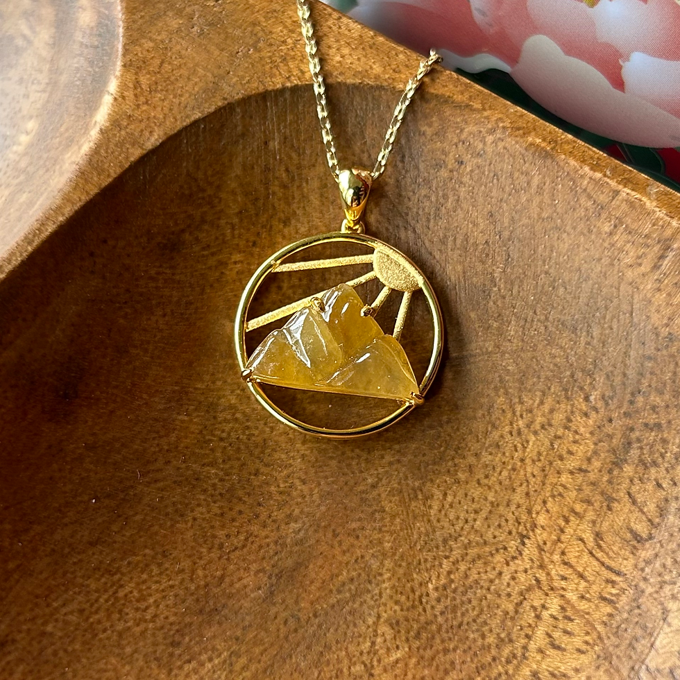 Thumbnail: 'Kim Sua' Gold Mountain Pendant in 18K Yellow Gold
