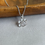 Thumbnail: Cat's Paw Cabochon Pendant in 18K White Gold