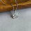 Thumbnail: Cat's Paw Cabochon Pendant in 18K White Gold
