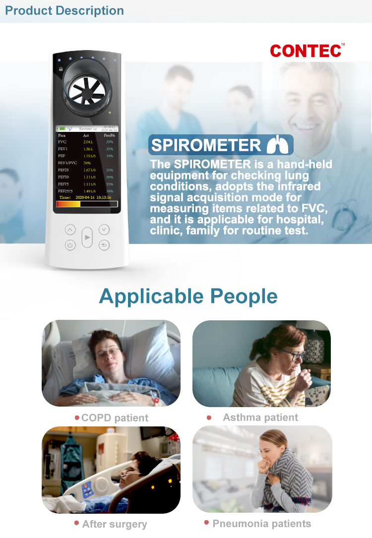 Miniatura: Spirometro SP-80B con software per PC