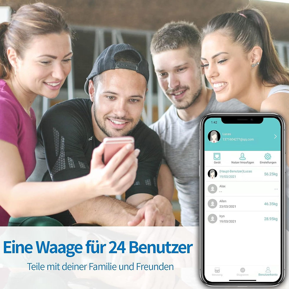 Miniatura: Bilancia Pesapersone Digitale, Bilancia Impedenziometrica Professionale