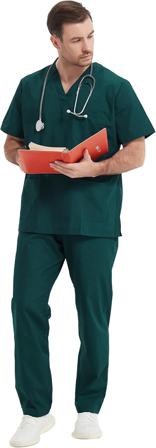 Miniatura: MISEMIYA - Uniformi Unisex Set Camice – Uniforme Medica con Maglia e Pantalon