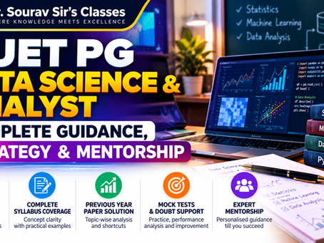 CUET PG Data Science & Data Analyst Coaching — Complete Preparation Guide with NTA Exam Pattern, Syllabus Coverage, Previous Year Questions, Mock Tests, Doubt Support, Strategy & Expert Mentorship