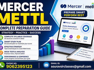 Crack Mercer Mettl Assessment | Complete Coaching, Practice Tests & Placement Strategy – Sourav Sir Classes