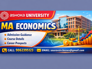 Ashoka University MA Economics Coaching Program | Entrance Exam Preparation, Expert Faculty Guidance, Complete Study Materials, Mock Tests & Admission Success Strategy