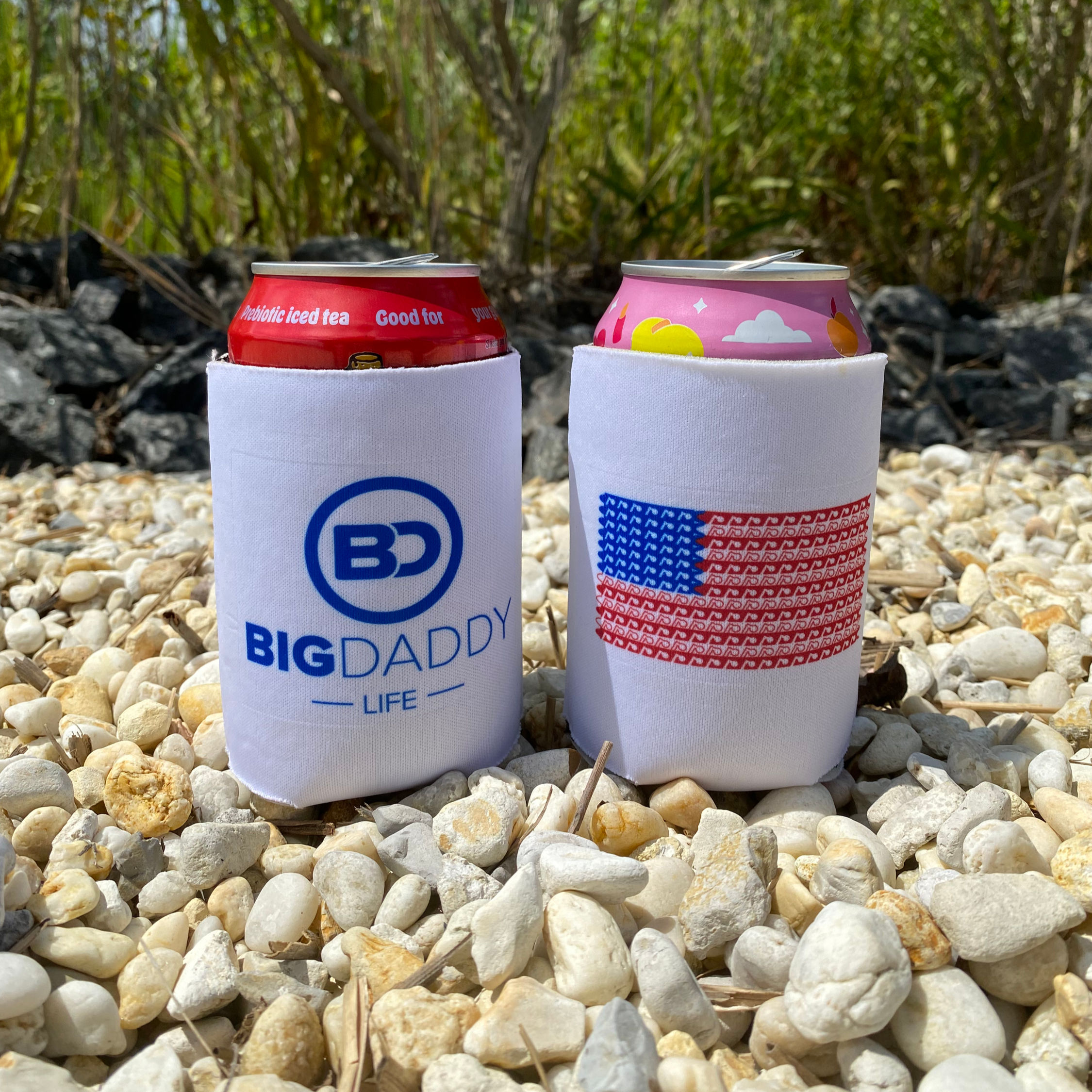 Big Daddy Life American Flag Koozie