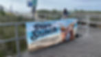 Banner for Pier Shack, advertising cold brew and snacks at Ventnor City Fishing Pier. Beach boardwalk setting with grassy dunes.