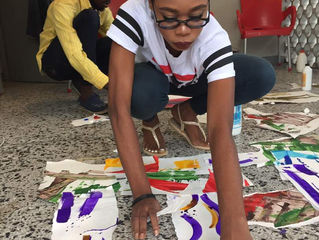Collage Workshop with Thierry Oussou