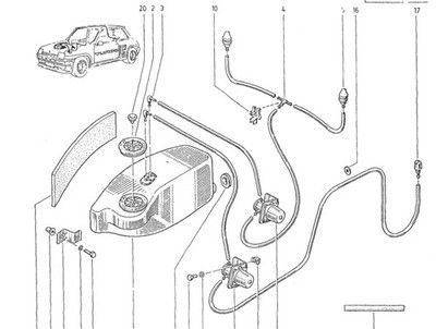 Thumbnail: Renault 5 Turbo 1 / Turbo 2 Window Washer Tank Cap