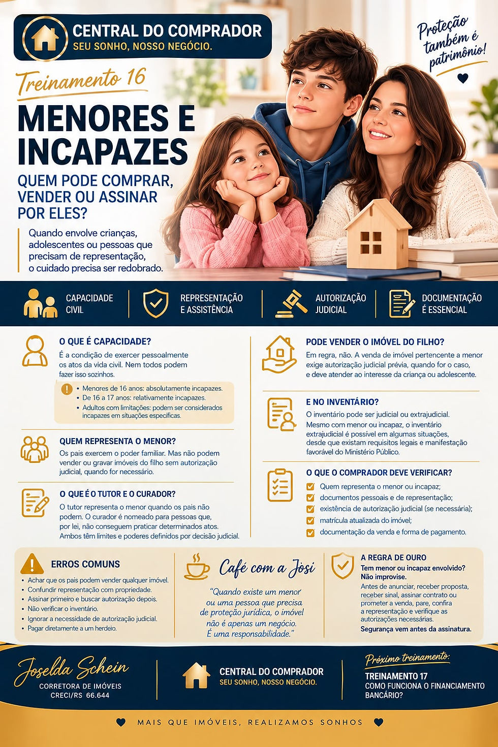 TREINAMENTO 16MENORES E INCAPAZES: QUEM PODE COMPRAR, VENDER OU ASSINAR POR ELES?