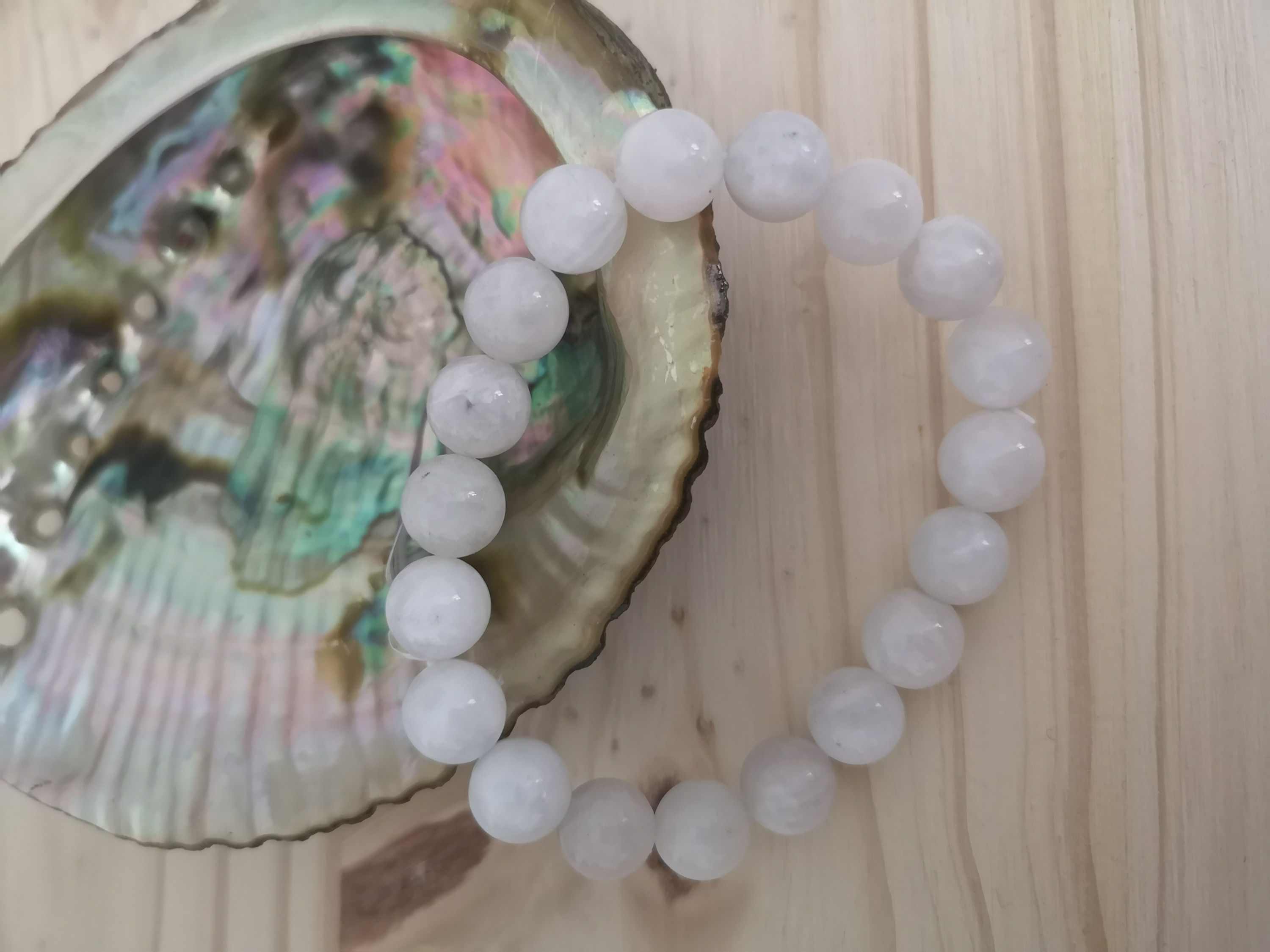 Bracelet Perle de Lune 10mm