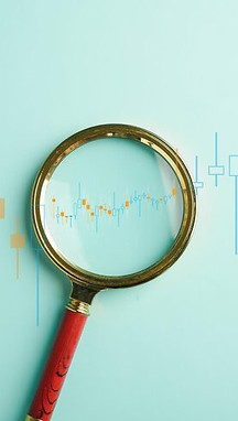 trader-s-keen-eye-opportunities-as-they-holdmagnifier-glass-scrutinize-bar-graph-s-increas