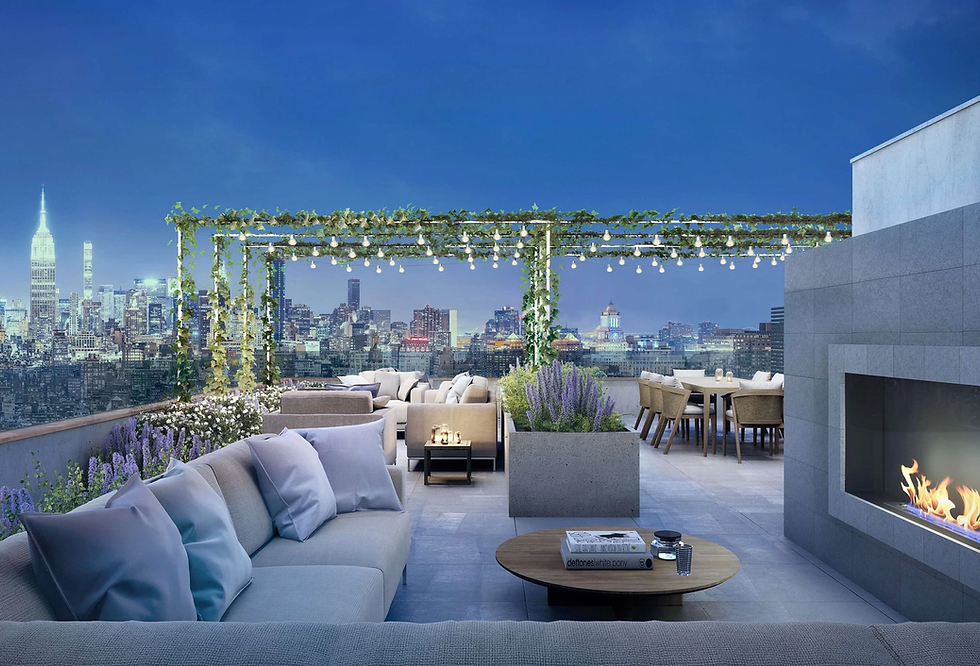 Thumbnail: 208 DELANCEY rooftop night view