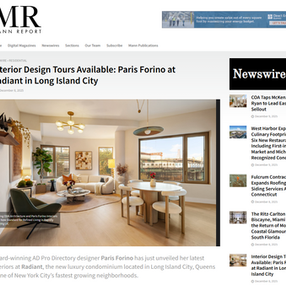 Interior Design Tours Available: Paris Forino at Radiant in Long Island City