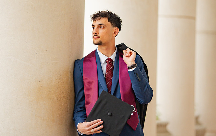 Texas A&M graduation photos in College Station