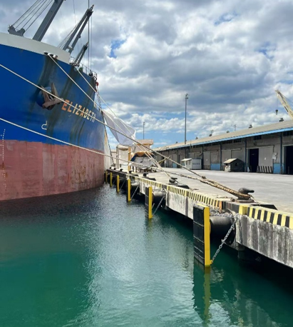 Marine rubber fenders for jetty protection in Indonesia