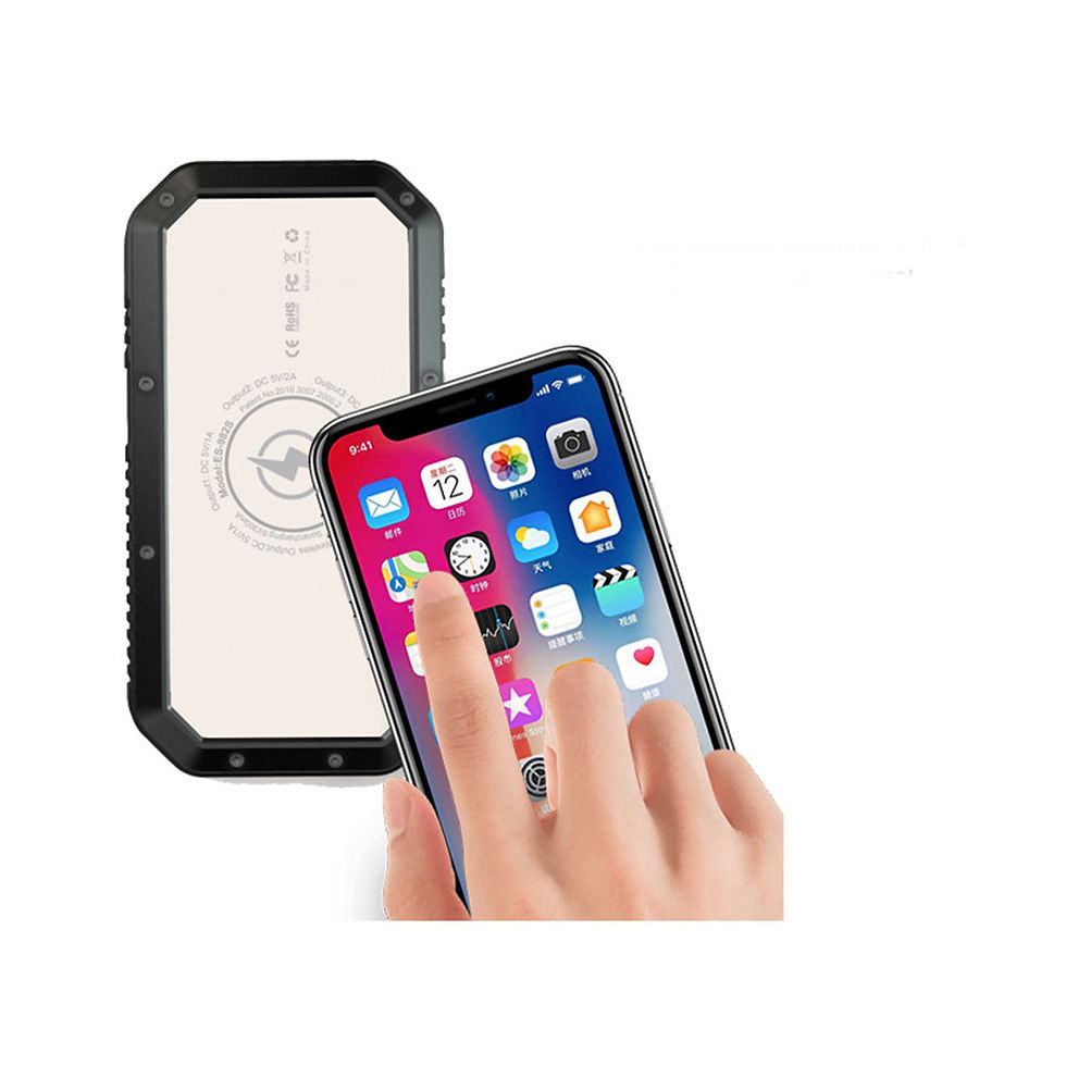 Thumbnail: Sun Chaser Mini Solar Powered Wireless Phone Charger 10,000 mAh With LED Flood L