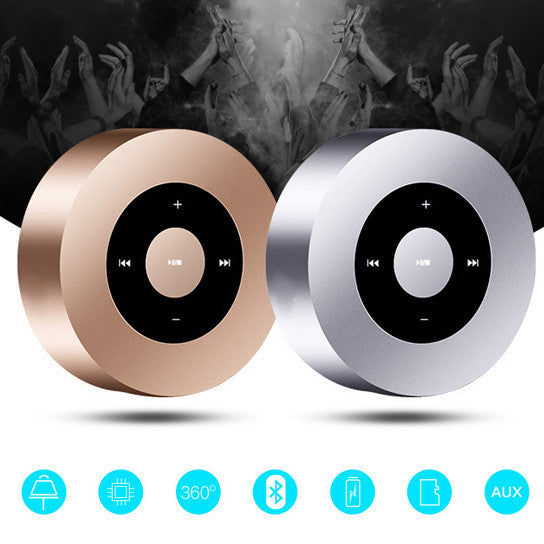 Thumbnail: Minimal Metallic Bluetooth Speaker and MP3 Player