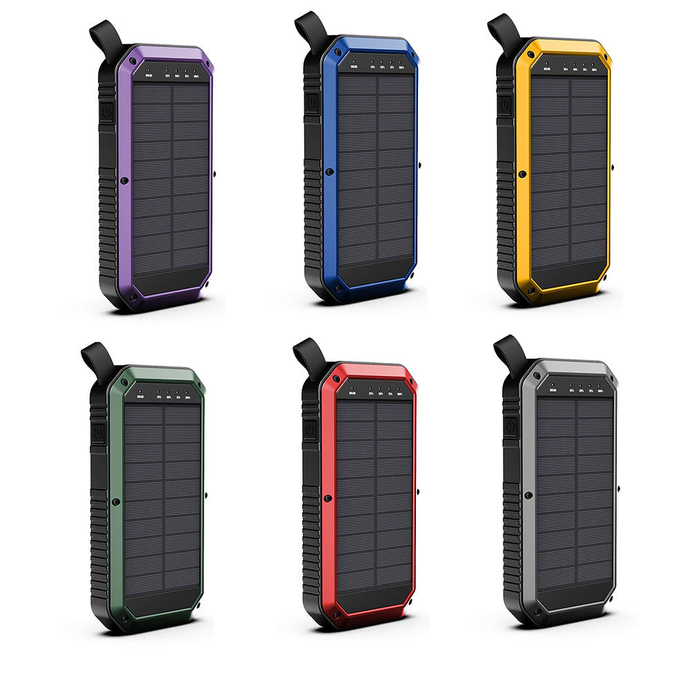 Thumbnail: Sun Chaser Mini Solar Powered Wireless Phone Charger 10,000 mAh With LED Flood L
