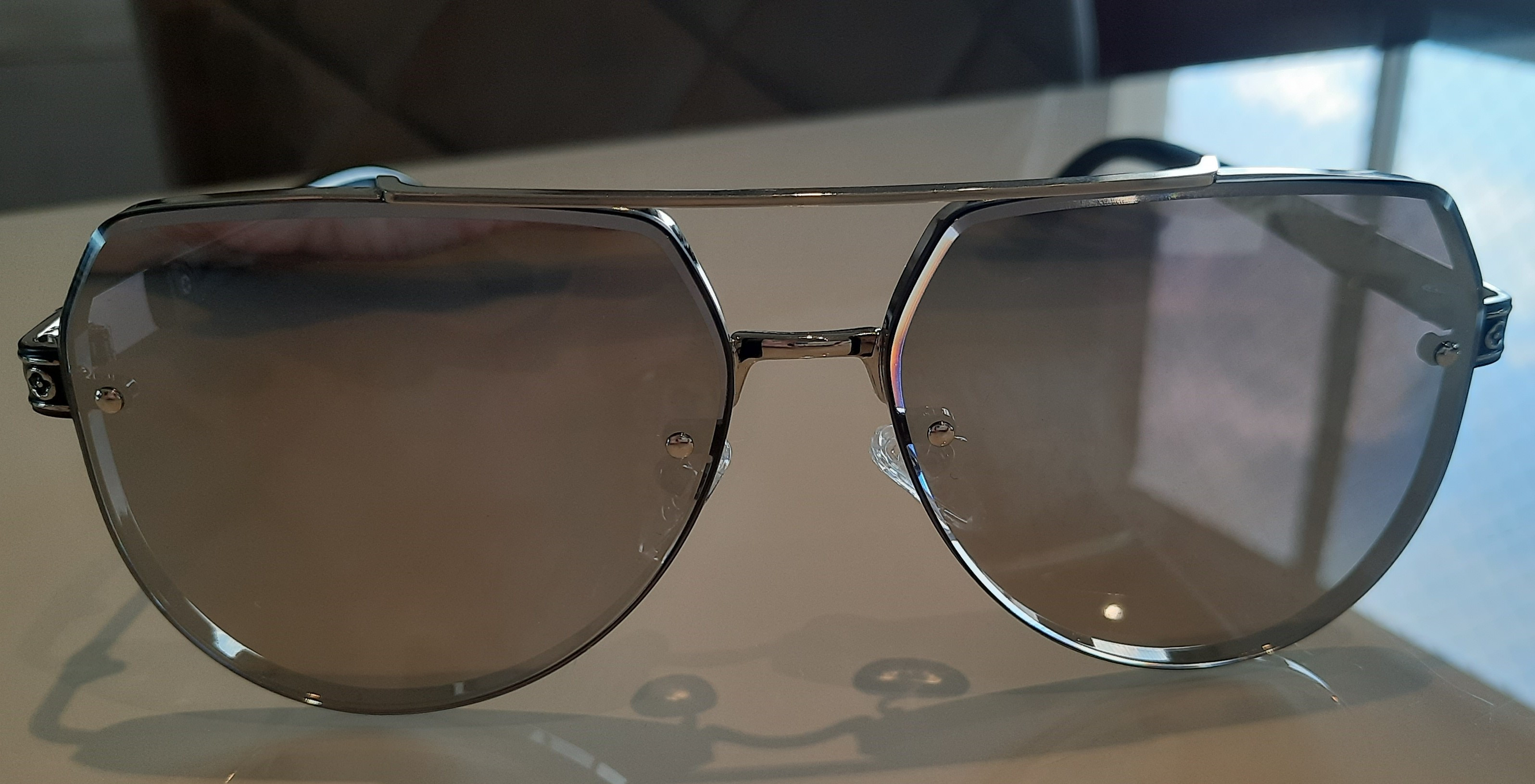 Óculos De Sol Modelo Aviador Espelhado- Coleção/2024 + Case