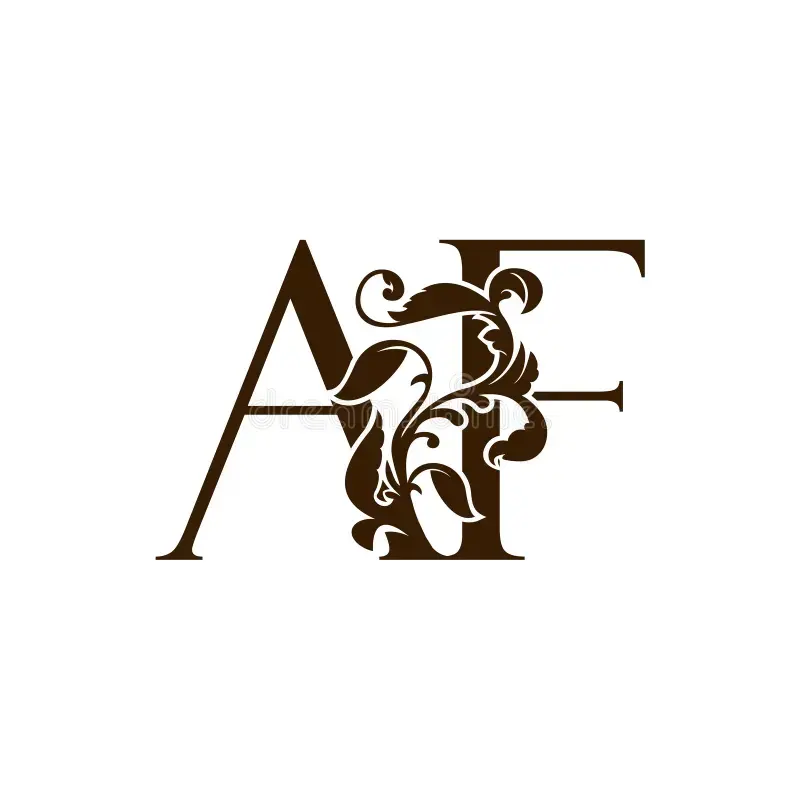 iniciais-das-letras-e-f-af-luxury-ícone-do-logótipo-monograma-modelo-de-desenho-da-vintage
