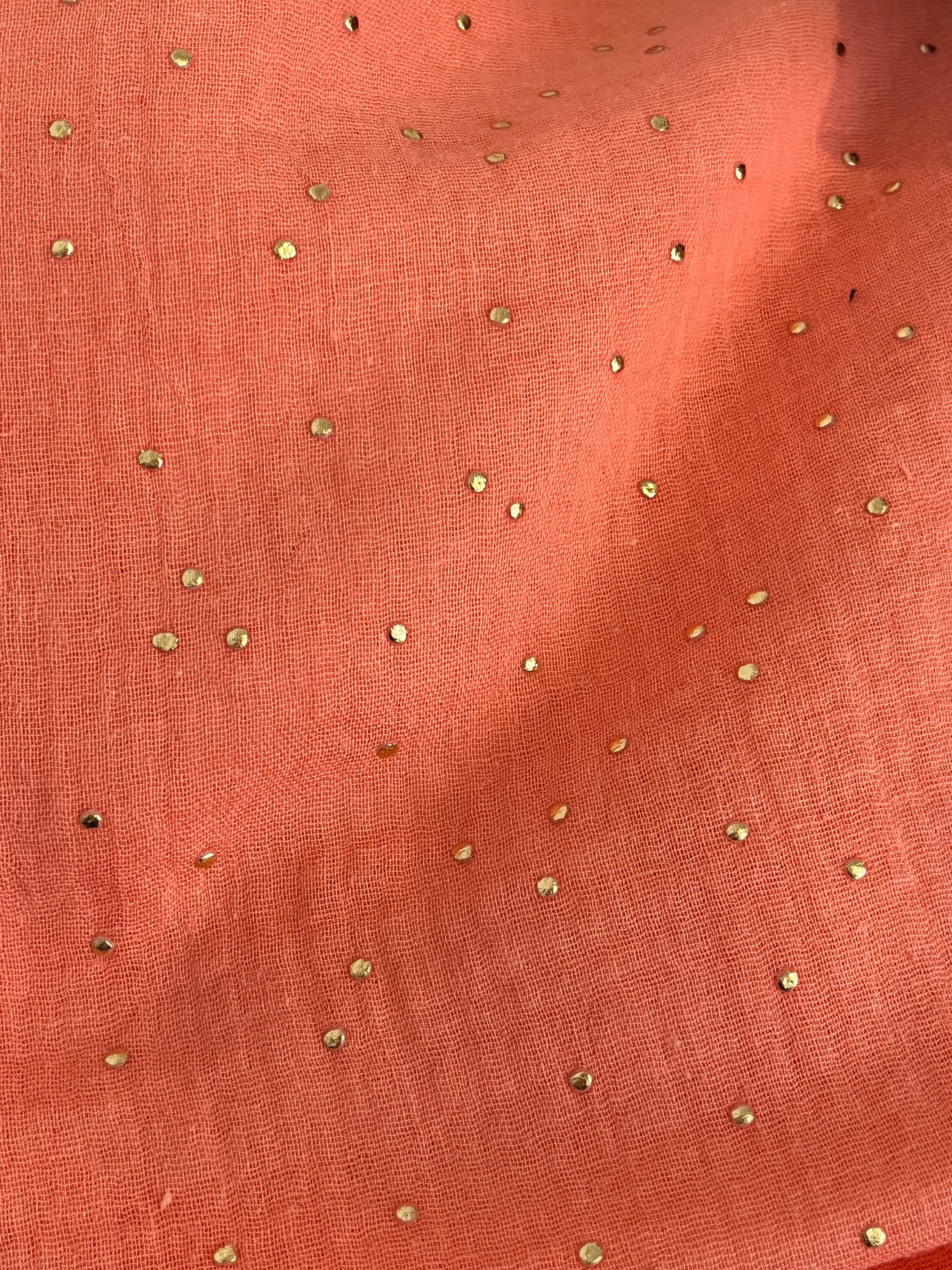 g7 abricot pois doré