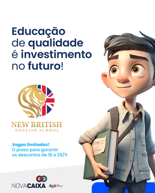 Condições exclusivas na New British English School para quem deseja aprender inglês.