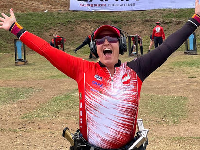 Weltmeistertitel 2025 für Margit Steurer beim IPSC Handgun World Shoot XX. 2025 in Südafrika