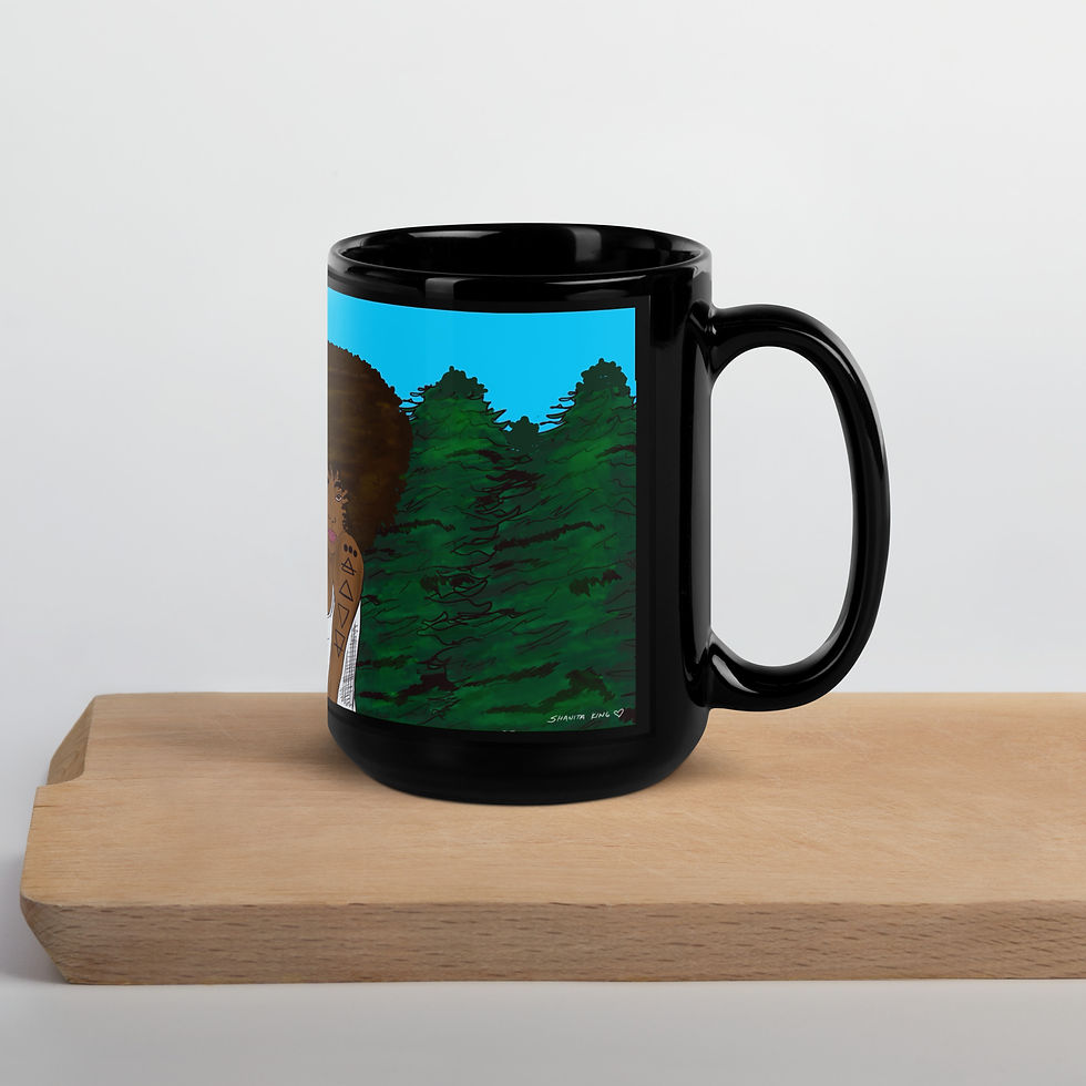 Thumbnail: Black Glossy Mug 2