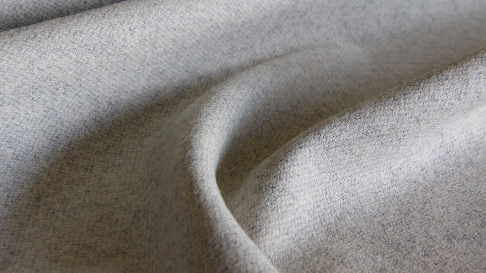grey wool furniture fabric remnant