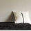 Miniature : Modern black velvet bench cushion and white pillow