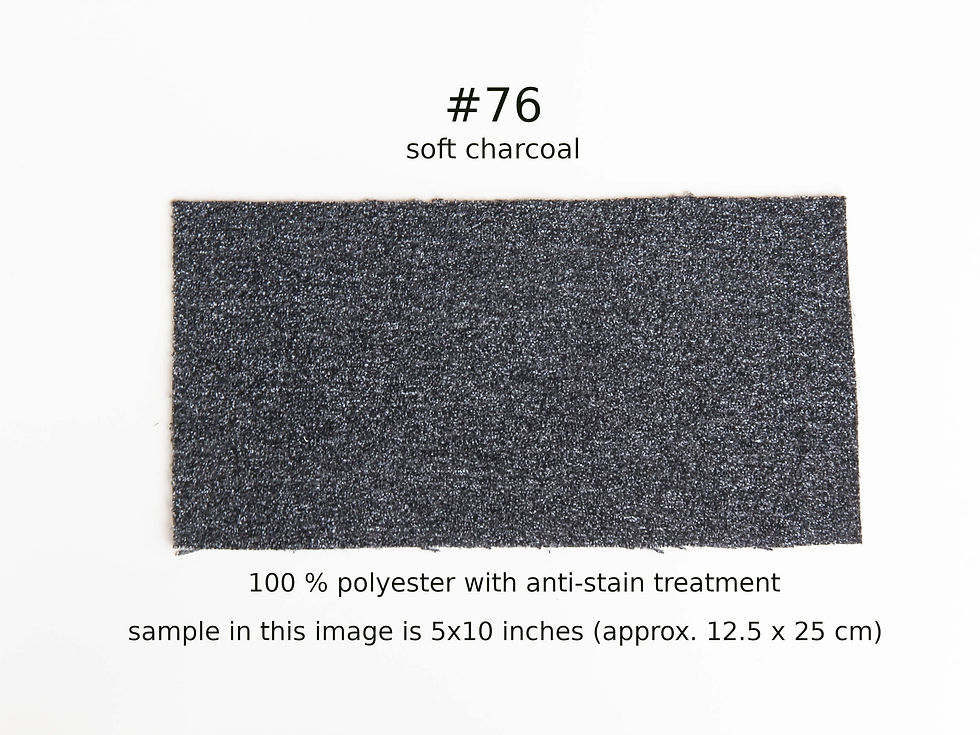 Thumbnail: Custom bench cushion in dark charcoal gray